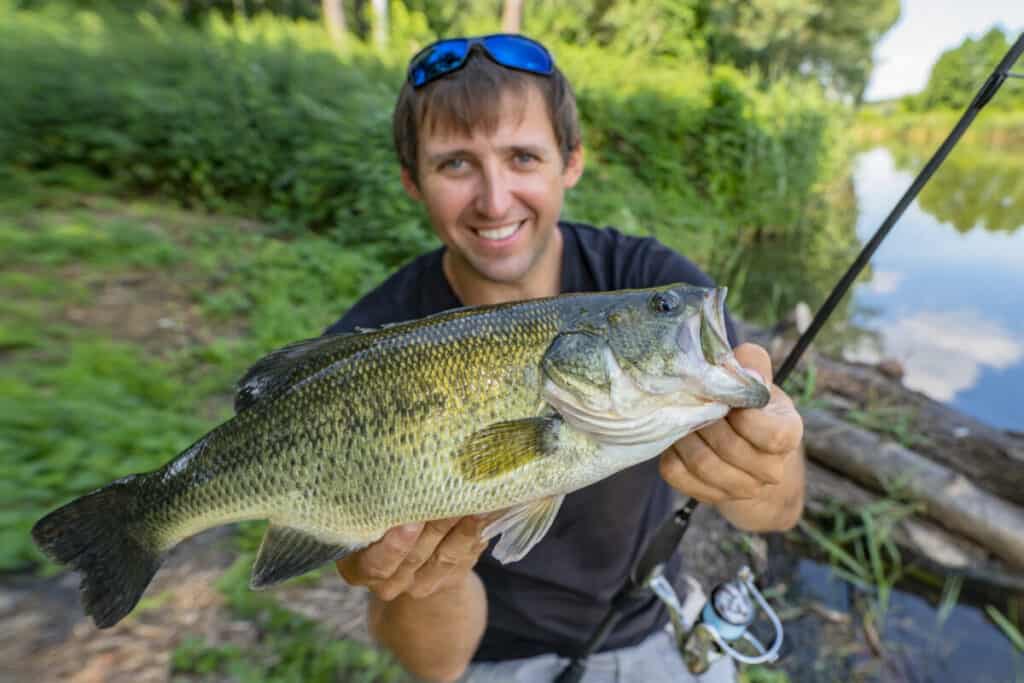 man holding fish