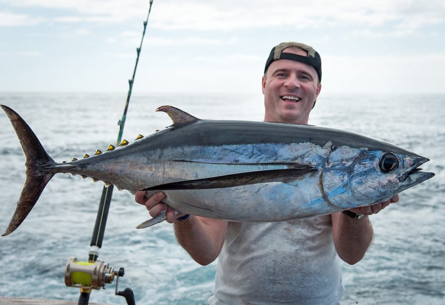 tuna caught by angler