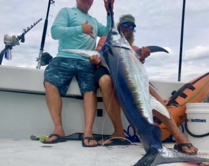 swordfish caught by an angler