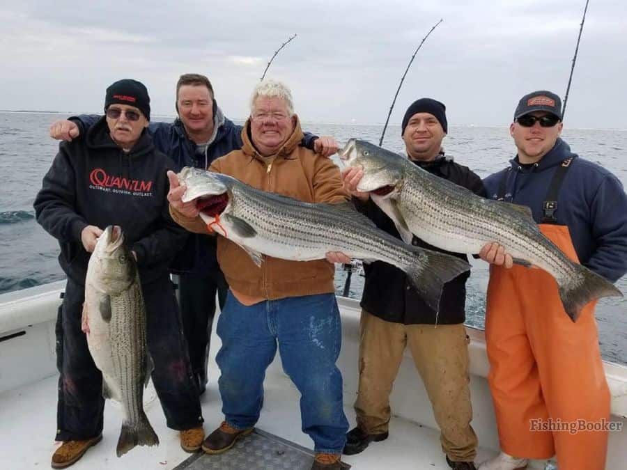 striped bass caught by friends