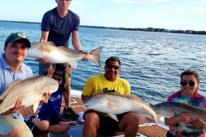 redfish fishing with friends