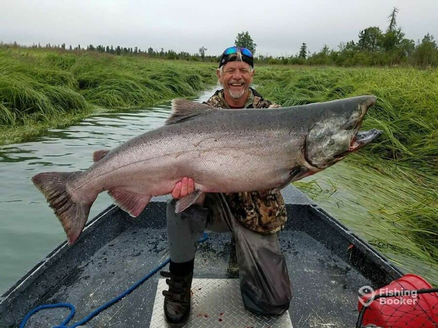 man holding a fish