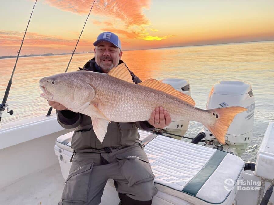 redfish caught by angler